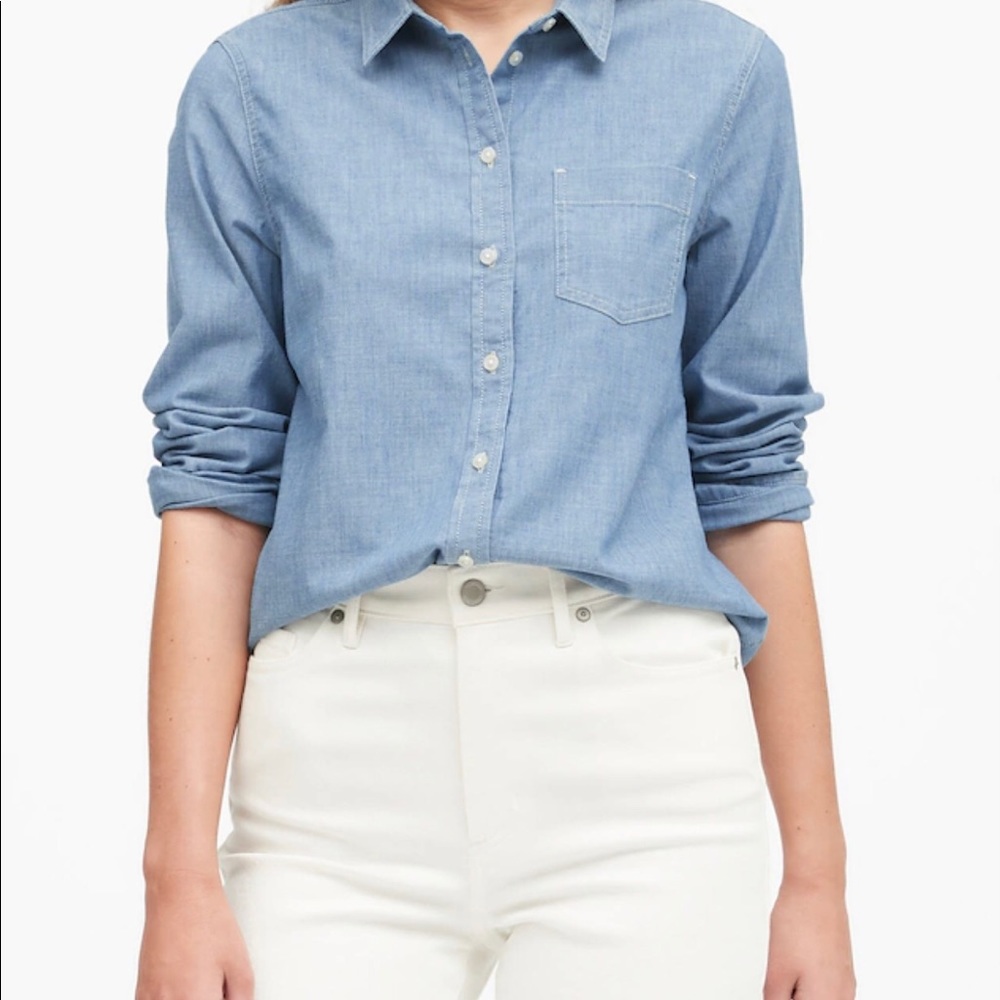 Banana Republic Petite Denim Shirt
